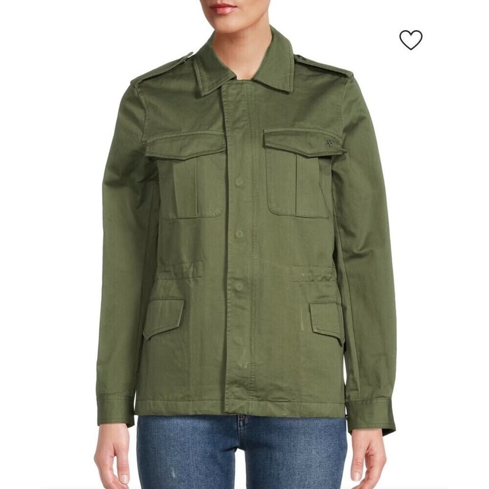 BNWT Zadig & Voltaire Kayak Amour Military Green Utility Jacket - Size XS - Picture 4 of 10